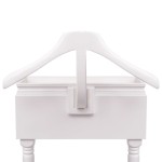vidaXL Organizator îmbrăcăminte cu dulap din lemn, alb vidaXL Organizator îmbrăcăminte cu dulap din lemn, alb