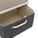 vidaXL Dulap de depozitare din lemn, 4 sertare