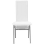 vidaXL Set masă cu scaune, 5 piese, Alb vidaXL Set masă cu scaune, 5 piese, Alb