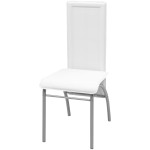 vidaXL Set masă cu scaune, 5 piese, Alb vidaXL Set masă cu scaune, 5 piese, Alb