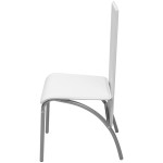 vidaXL Set masă cu scaune, 5 piese, Alb vidaXL Set masă cu scaune, 5 piese, Alb