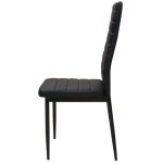 vidaXL Set masă și scaune de bucătărie, negru, 5 piese vidaXL Set masă și scaune de bucătărie, negru, 5 piese