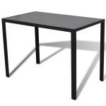vidaXL Set mobilier de bucătărie, cinci piese, negru vidaXL Set mobilier de bucătărie, cinci piese, negru