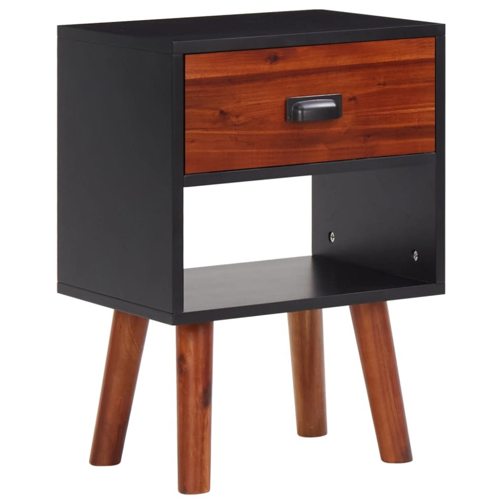 vidaXL Noptiere, 2 buc., 40x30x57 cm, lemn masiv de acacia