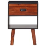vidaXL Noptiere, 2 buc., 40x30x57 cm, lemn masiv de acacia