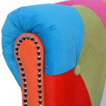 vidaXL Canapea Chesterfield, cu 3 locuri, material textil vidaXL Canapea Chesterfield, cu 3 locuri, material textil