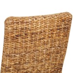 vidaXL Scaune de bucătărie, 2 buc., abaca & lemn masiv de mango vidaXL Scaune de bucătărie, 2 buc., abaca & lemn masiv de mango