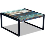 vidaXL Măsuță de cafea, 80 x 80 x 40 cm, lemn masiv reciclat vidaXL Măsuță de cafea, 80 x 80 x 40 cm, lemn masiv reciclat