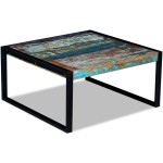 vidaXL Măsuță de cafea, 80 x 80 x 40 cm, lemn masiv reciclat vidaXL Măsuță de cafea, 80 x 80 x 40 cm, lemn masiv reciclat