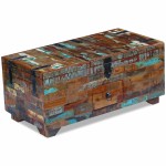 vidaXL Măsuță de cafea tip cufăr, 80 x 40 x 35 cm, lemn solid reciclat vidaXL Măsuță de cafea tip cufăr, 80 x 40 x 35 cm, lemn solid reciclat