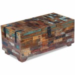 vidaXL Măsuță de cafea tip cufăr, 80 x 40 x 35 cm, lemn solid reciclat vidaXL Măsuță de cafea tip cufăr, 80 x 40 x 35 cm, lemn solid reciclat