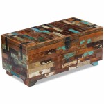 vidaXL Măsuță de cafea tip cufăr, 80 x 40 x 35 cm, lemn solid reciclat vidaXL Măsuță de cafea tip cufăr, 80 x 40 x 35 cm, lemn solid reciclat