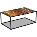 vidaXL Măsuță de cafea, 100 x 60 x 40 cm, lemn masiv reciclat vidaXL Măsuță de cafea, 100 x 60 x 40 cm, lemn masiv reciclat