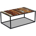 vidaXL Măsuță de cafea, 100 x 60 x 40 cm, lemn masiv reciclat vidaXL Măsuță de cafea, 100 x 60 x 40 cm, lemn masiv reciclat