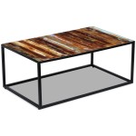 vidaXL Măsuță de cafea, 100 x 60 x 40 cm, lemn masiv reciclat vidaXL Măsuță de cafea, 100 x 60 x 40 cm, lemn masiv reciclat