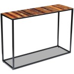 vidaXL Masă consolă, 110x35x76 cm, lemn masiv reciclat vidaXL Masă consolă, 110x35x76 cm, lemn masiv reciclat