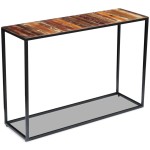 vidaXL Masă consolă, 110x35x76 cm, lemn masiv reciclat vidaXL Masă consolă, 110x35x76 cm, lemn masiv reciclat