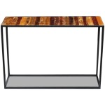 vidaXL Masă consolă, 110x35x76 cm, lemn masiv reciclat vidaXL Masă consolă, 110x35x76 cm, lemn masiv reciclat