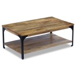 vidaXL Măsuță de cafea din lemn de mango 100x60x38 cm