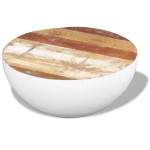 vidaXL Măsuță de cafea în formă de bol 60x60x30 cm lemn masiv reciclat
