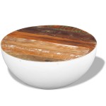 vidaXL Măsuță de cafea în formă de bol 60x60x30 cm lemn masiv reciclat