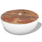 vidaXL Măsuță de cafea în formă de bol 60x60x30 cm lemn masiv reciclat