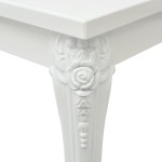 vidaXL Măsuță de cafea din fibră de sticlă lucioasă 100x60x42 cm albă