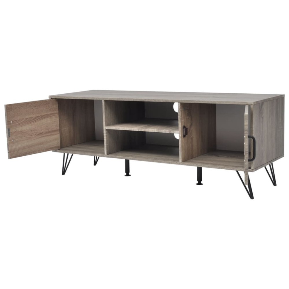 vidaXL Comodă TV, gri, 120x40x45 cm