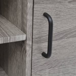 vidaXL Comodă TV, gri, 120x40x45 cm vidaXL Comodă TV, gri, 120x40x45 cm