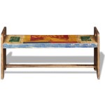 vidaXL Banchetă Cola, 100 x 30 x 50 cm, lemn masiv reciclat