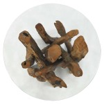 vidaXL Măsuță de cafea, 60 cm, lemn masiv de tec erodat vidaXL Măsuță de cafea, 60 cm, lemn masiv de tec erodat