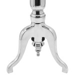 vidaXL Masă laterală rotundă din aluminiu, argintiu vidaXL Masă laterală rotundă din aluminiu, argintiu