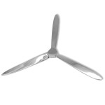 vidaXL Decorațiune de perete elice din aluminiu, argintiu, 70 cm vidaXL Decorațiune de perete elice din aluminiu, argintiu, 70 cm