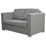 vidaXL Canapea cu 2 locuri, gri deschis, material textil vidaXL Canapea cu 2 locuri, gri deschis, material textil