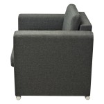 vidaXL Fotoliu, gri închis, material textil