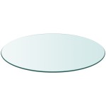vidaXL Blat de masă din sticlă securizată, rotund, 300 mm vidaXL Blat de masă din sticlă securizată, rotund, 300 mm