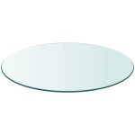 vidaXL Blat de masă din sticlă securizată rotund 400 mm vidaXL Blat de masă din sticlă securizată rotund 400 mm