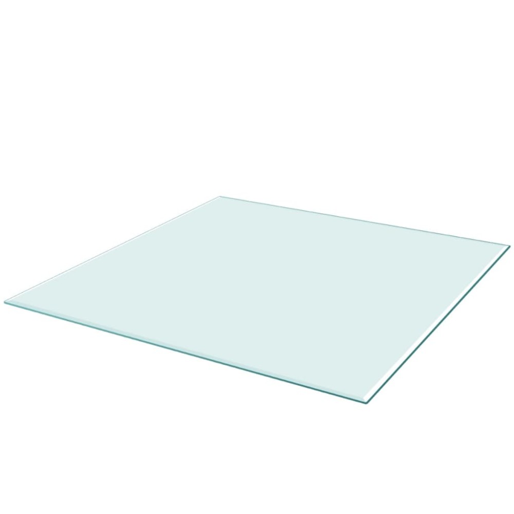 vidaXL Blat de masă din sticlă securizată pătrat 800 x 800 mm