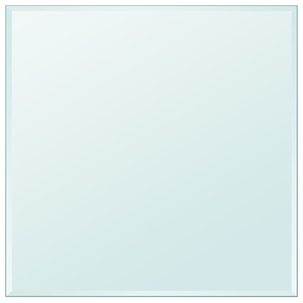 vidaXL Blat de masă din sticlă securizată pătrat 800 x 800 mm