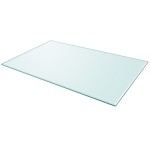 vidaXL Blat de masă, sticlă securizată, dreptunghiular, 1000 x 620 mm