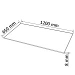 vidaXL Blat de masă din sticlă securizată rotund 1200 x 650 mm vidaXL Blat de masă din sticlă securizată rotund 1200 x 650 mm