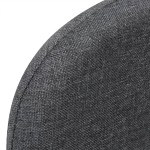 vidaXL Fotoliu pat extensibil, gri închis, material textil