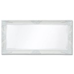 vidaXL Oglindă verticală în stil baroc, 100 x 50 cm, alb vidaXL Oglindă verticală în stil baroc, 100 x 50 cm, alb