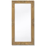 vidaXL Oglindă de perete în stil baroc, 100 x 50 cm, auriu vidaXL Oglindă de perete în stil baroc, 100 x 50 cm, auriu