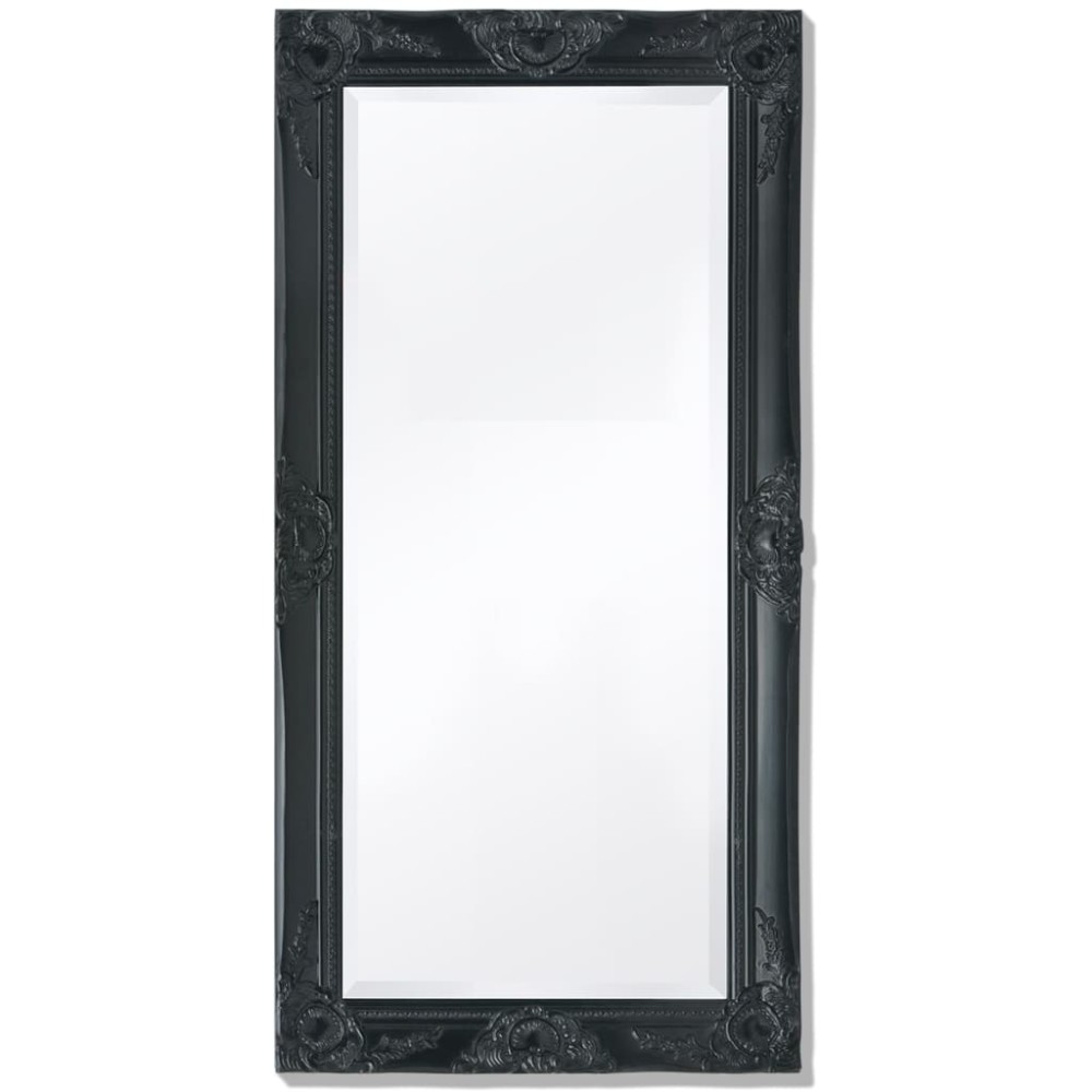 vidaXL Oglindă de perete în stil baroc, 100 x 50 cm, negru