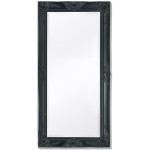vidaXL Oglindă de perete în stil baroc, 100 x 50 cm, negru vidaXL Oglindă de perete în stil baroc, 100 x 50 cm, negru