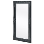 vidaXL Oglindă de perete în stil baroc, 100 x 50 cm, negru vidaXL Oglindă de perete în stil baroc, 100 x 50 cm, negru