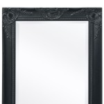 vidaXL Oglindă de perete în stil baroc, 100 x 50 cm, negru vidaXL Oglindă de perete în stil baroc, 100 x 50 cm, negru
