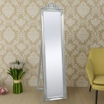 vidaXL Oglindă verticală în stil baroc 160 x 40 cm argintiu vidaXL Oglindă verticală în stil baroc 160 x 40 cm argintiu