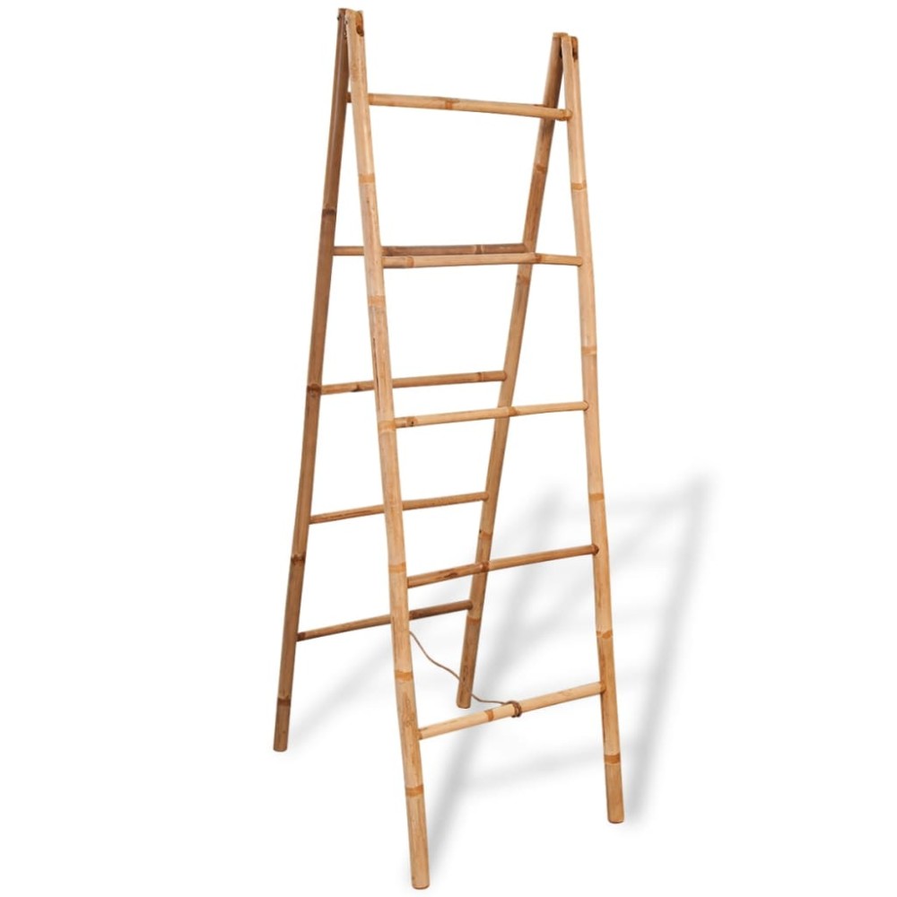 vidaXL Scară dublă pentru prosoape cu 5 trepte din bambus 50 x 160 cm